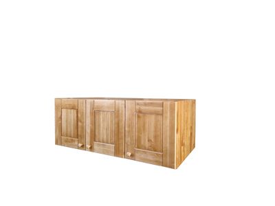 Solid wood 3-door mezzanine- Black alder