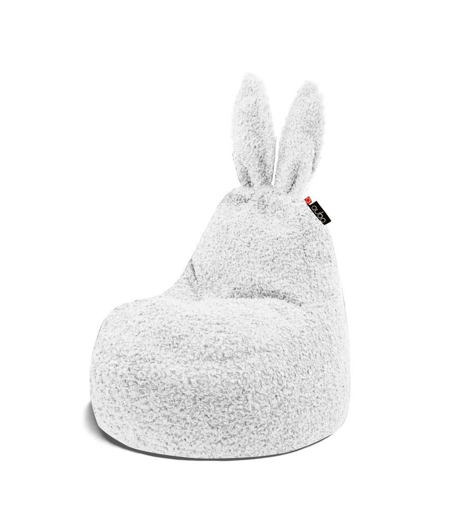 Qubo™ Baby Rabbit Snowdrop FLUFFY FIT kids bean bag