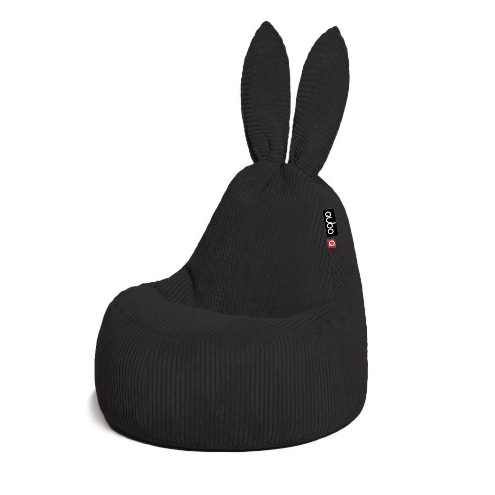 Qubo™ Baby Rabbit Onyx FEEL FIT kids bean bag