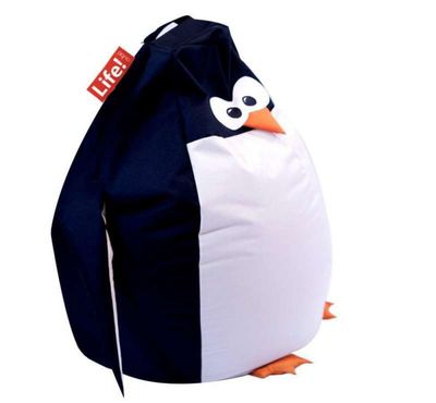 Qubo™ Penguin Reglisse VELVET FIT kids bean bag