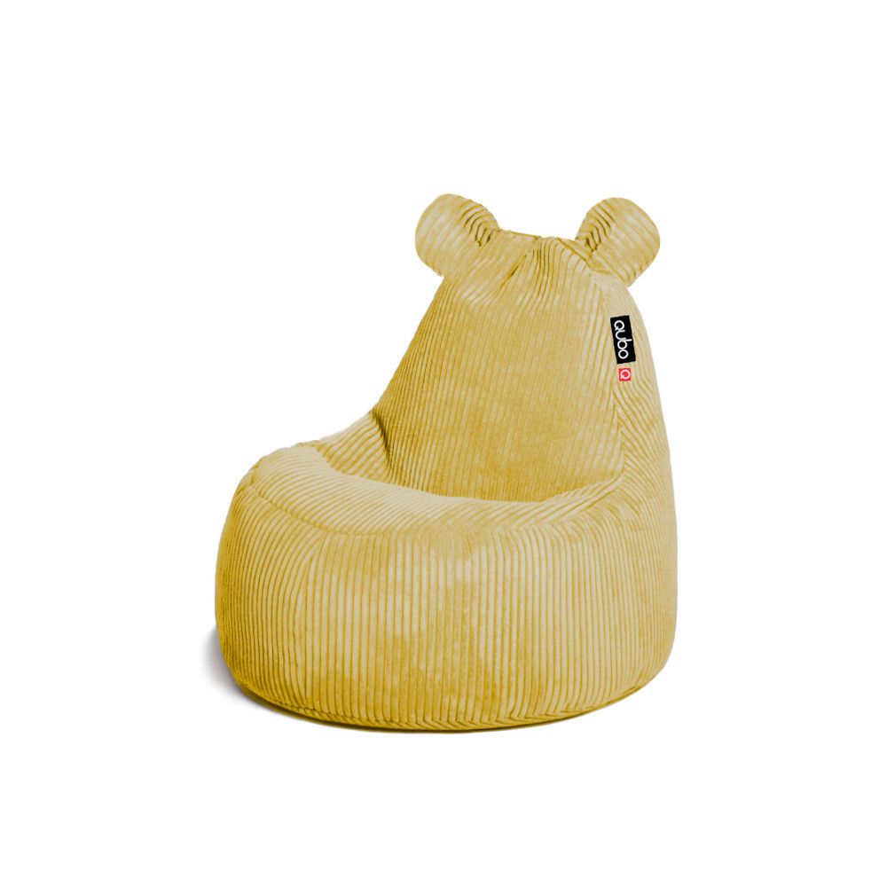 Qubo™ Teddy Gatsby Gold FEEL FIT kids bean bag