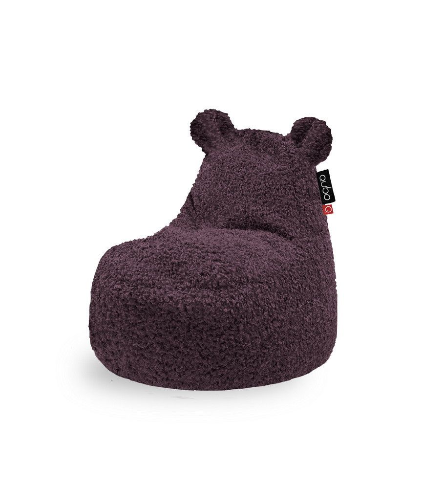 Qubo™ Teddy Currant FLUFFY FIT kids bean bag