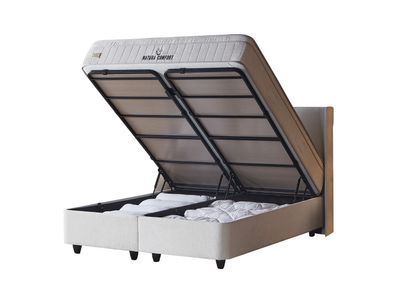 Natura Comfort Continental bed with storage + mattress, 6 sizes