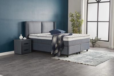 Continental bed Latexcell with storage + mattress, 2 sizes