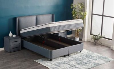 Continental bed Latexcell with storage + mattress, 2 sizes