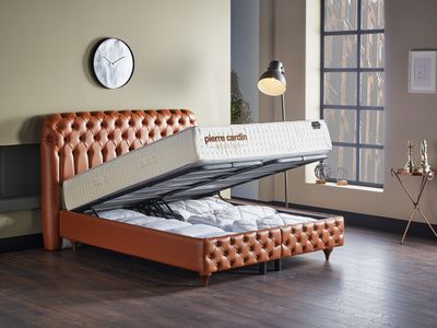 Continental bed Dioramour with storage + orthopedic mattress, 6 sizes