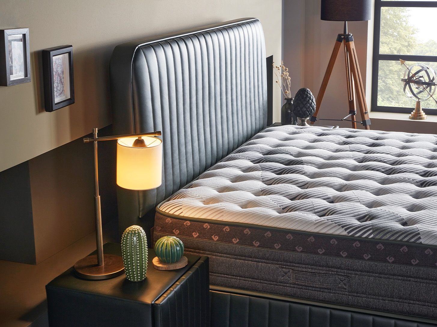 Continental bed Ophelie with storage + orthopedic mattress, 6 sizes