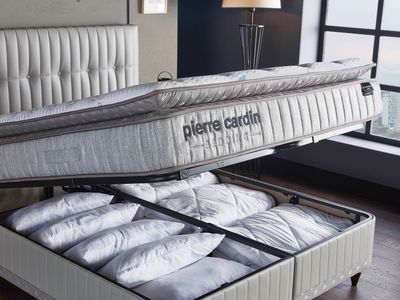 Continental bed Paradoxe with storage + orthopedic mattress, 6 sizes
