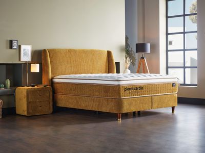 Continental bed Louis with storage + orthopedic mattress, 6 sizes