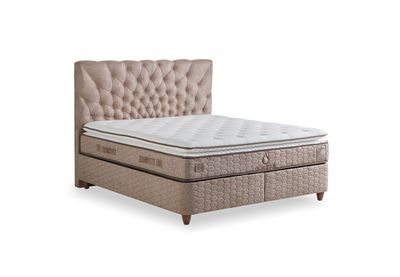 Continental bed Ocaliptus with storage + orthopedic mattress, 6 sizes