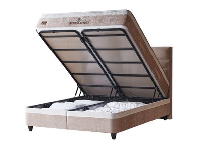 Ottoman bed Bamboo Natura + orthopedic mattress, 5 sizes