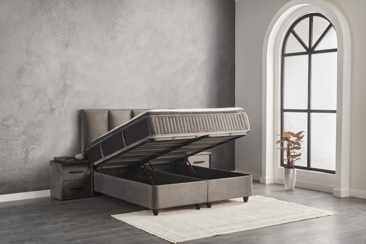 Ottoman bed Comfort Ped + orthopedic mattress, 5 sizes