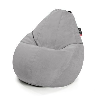Qubo™ Comfort 90 Silver VELVET FIT bean bag
