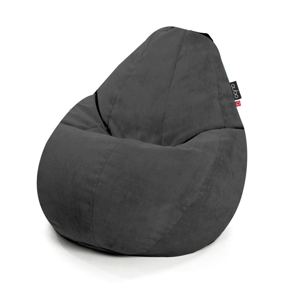 Qubo™ Comfort 90 Graphite VELVET FIT bean bag
