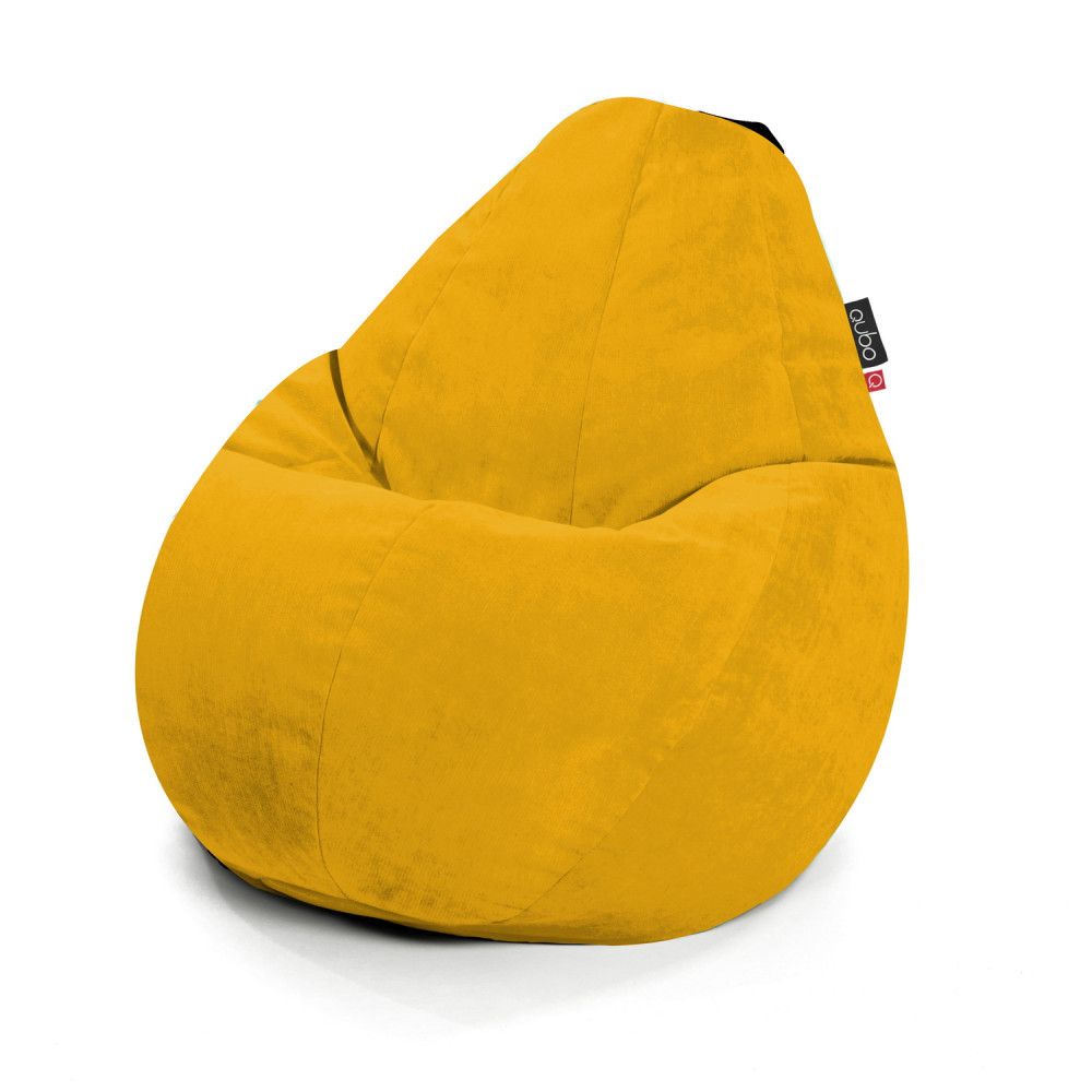 Qubo™ Comfort 90 Apricot  VELVET FIT bean bag