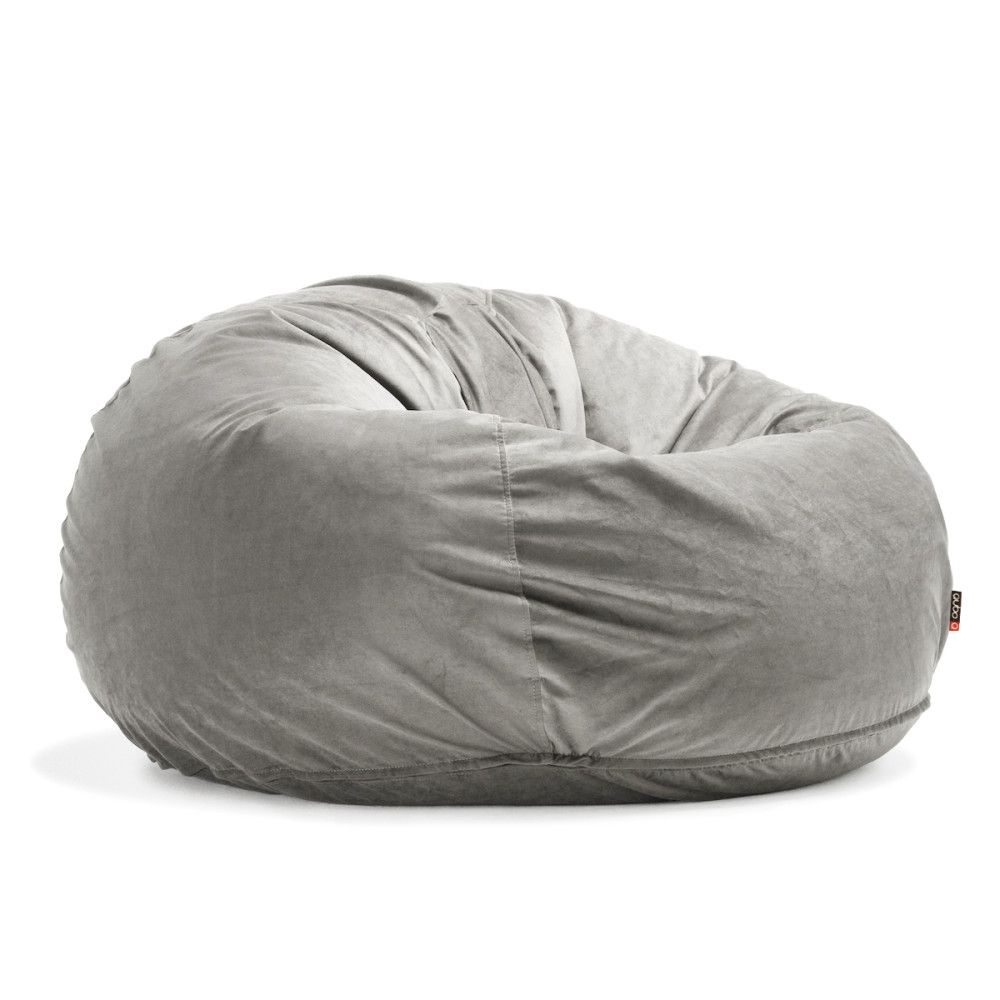 Qubo™ Heaven Retreat Silver VELVET LAYER bean bag