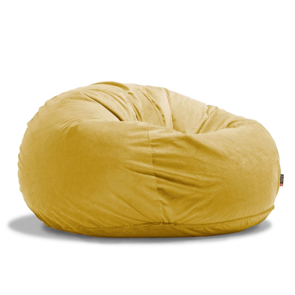 Qubo™ Heaven Retreat Mustard VELVET LAYER bean bag