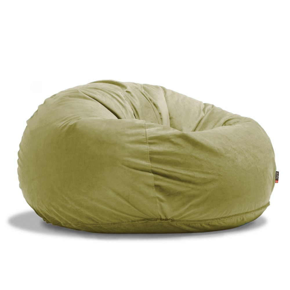 Qubo™ Heaven Retreat Olive VELVET LAYER bean bag