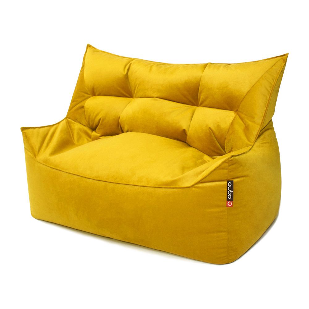 Qubo™ Kalá Bay Apricot VELVET FIT bean bag