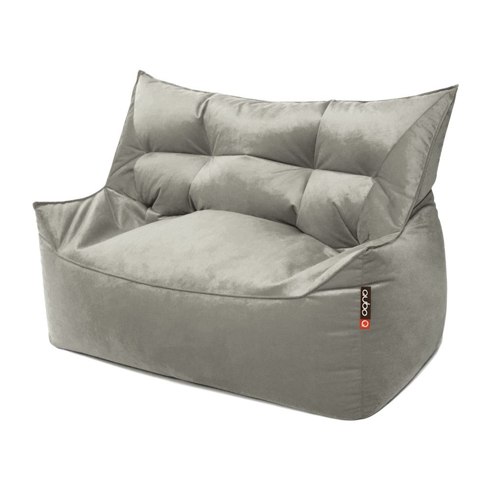 Qubo™ Kalá Bay Silver VELVET FIT bean bag