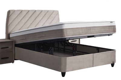 Ottoman bed Clarson + mattress, 2 sizes