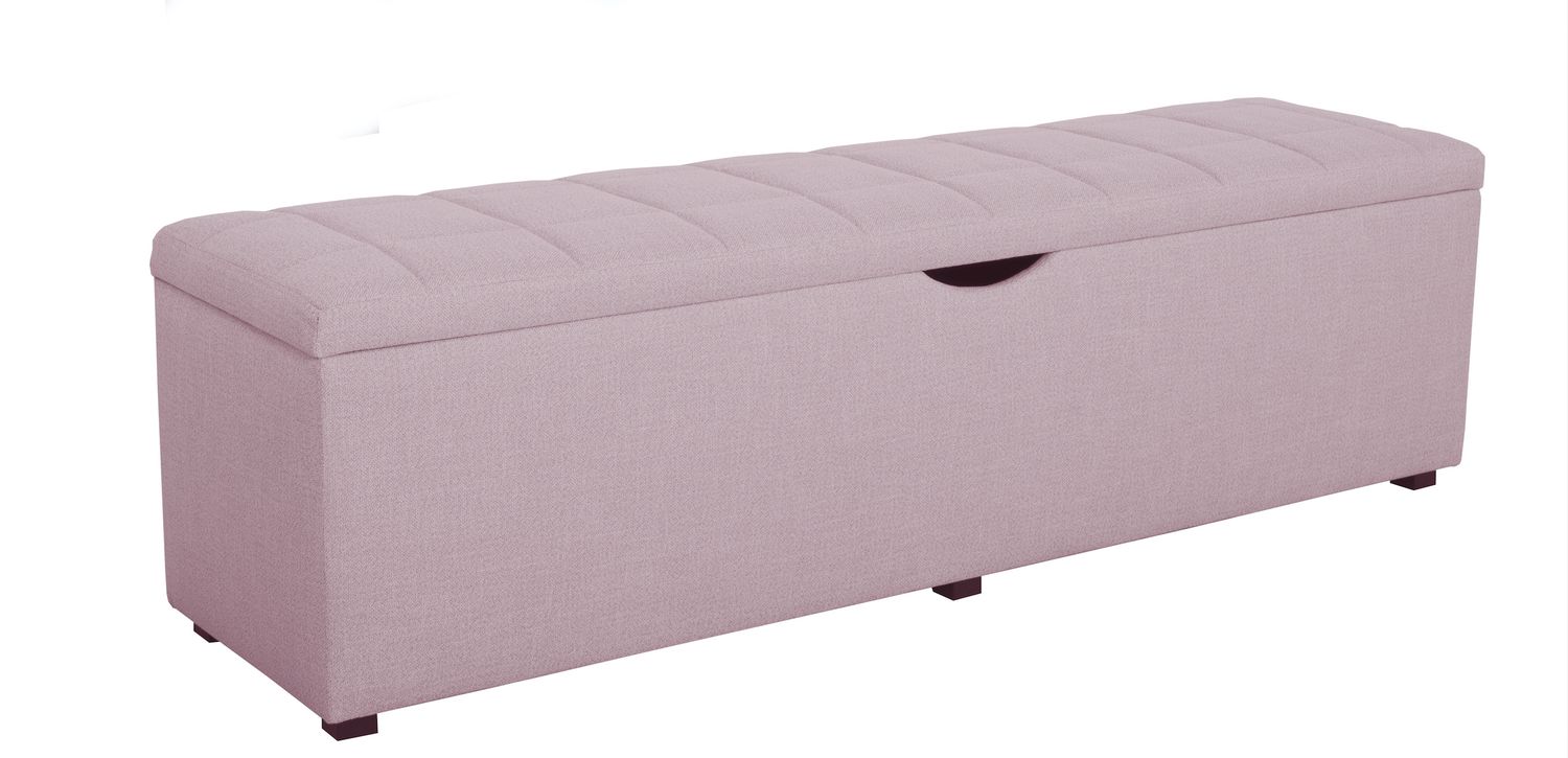 The Ottoman Ruta laundry and storage box is a modern, beautiful and practical solution not only for the bedroom, but also for the corridor and other rooms. Dimensions: 90 x 42 cm, 100 x 42 cm, 120 x 42 cm, 140 x 42 cm, 160 x 42 cm, 180 x 42 cm. Also shoe box. Manufacturer.
Available in three fabric shades: SOLID FABRIC 83, CLOUD FABRIC 60 as in the product pictures. In case of contact with the store, a wide choice of fabrics. 
Furniture store in Jelgava, Manx Mēbeles, Pulkveža Brieža iela 4