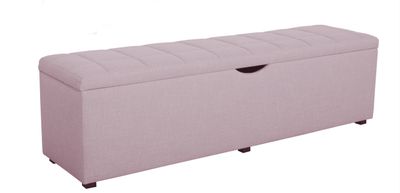 The Ottoman Ruta laundry and storage box is a modern, beautiful and practical solution not only for the bedroom, but also for the corridor and other rooms. Dimensions: 90 x 42 cm, 100 x 42 cm, 120 x 42 cm, 140 x 42 cm, 160 x 42 cm, 180 x 42 cm. Also shoe box. Manufacturer.
Available in three fabric shades: SOLID FABRIC 83, CLOUD FABRIC 60 as in the product pictures. In case of contact with the store, a wide choice of fabrics. 
Furniture store in Jelgava, Manx Mēbeles, Pulkveža Brieža iela 4