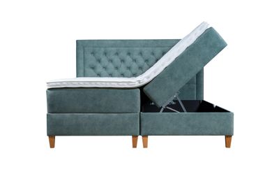 Bed with linen boxes Marlene. Bed sizes: 140 x 200; 160 x 200; 180 x 200; 200 x 200 ; 140 x 210, 160 x 210, 180 x 210, 200 x 210, 210 x 210cm. Sime Beds. Beds in Jelgava. Continental beds in Jelgava. Selection of bed fabrics. Pocket sprung mattress.  Soft mattress, medium/soft mattress, firm mattress.  HR top mattress, memory foam top mattress, latex top mattress, coconut top mattress.  Upholstered beds. Hotel beds. Furniture store in Jelgava, Manx Mēbeles, Pulkveža Brieža iela 4,