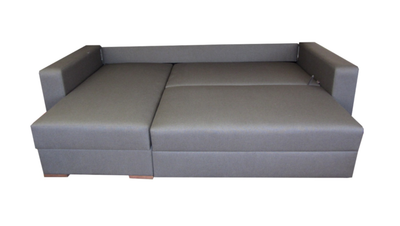 Sofa for everyday sleeping Boston with two spacious linen bins and quality Bonell spring blocks and veneer frame. Choice of right or left corner. Wide choice of fabrics. Sofas in Jelgava. Sofas in Latvia. Quality furniture in Jelgava. Furniture store in Jelgava. Furniture store Manx Mēbeles, Jelgava, Pulkveža Brieža iela 4