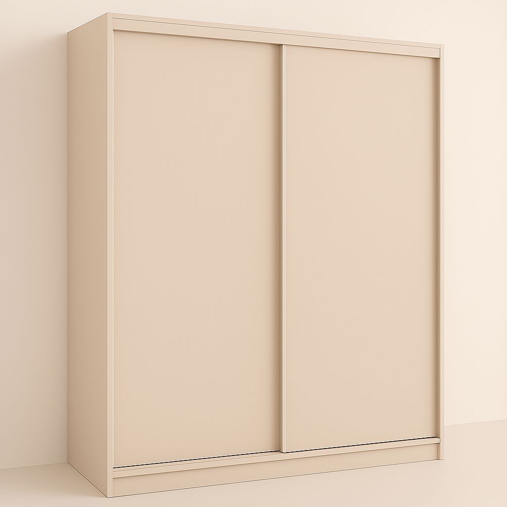 High-quality laminate wardrobes with sliding doors. From 120-200 cm wide, 204 or 230 cm high, 62 cm deep. Manx Mēbeles