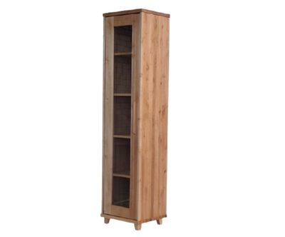 Showcase made of solid alder ETA V190 Size: 45x189x35,5 cm 4 shades. Furniture store in Jelgava Manx Mēbeles