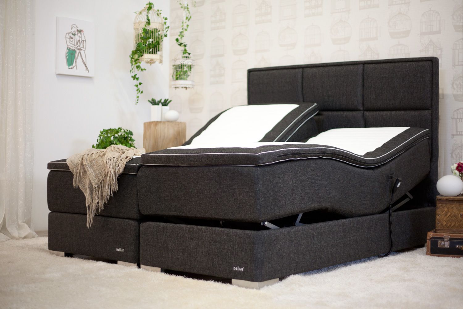 Electronically adjustable bed Adjustable Diamond Manx Mēbeles, Pulkveža Brieža street 4, Jelgava. Dimensions: 90x210; 105x210