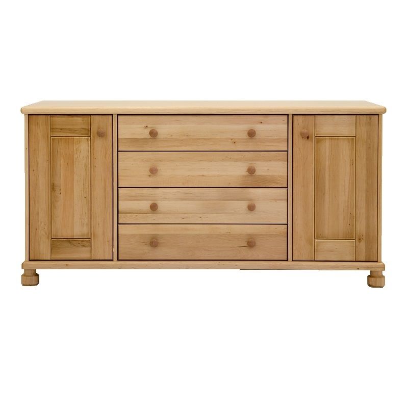 Chest of drawers 4A2D in solid alder. Solid wood chest of drawers. Size:150x75x50 cm, Furniture store Manx Mēbeles, Jelgava