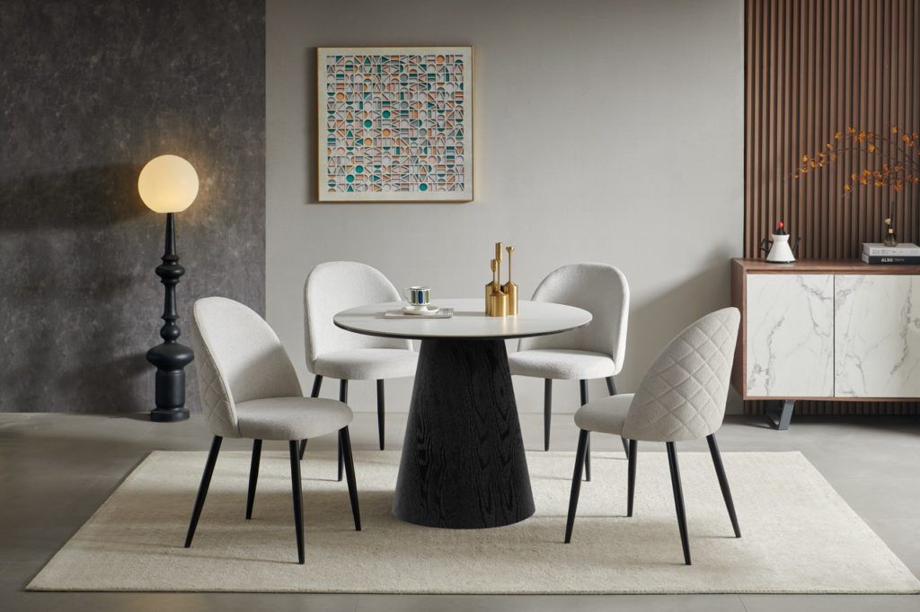 Velour chair. Dimensions: 55 x 48 cm, height 86 cm Two colors: light gray and gray. Chairs in Jelgava, Manx Mēbeles, Jelgava