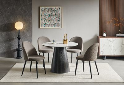 Velour chair. Dimensions: 55 x 48 cm, height 86 cm Two colors: light gray and gray. Chairs in Jelgava, Manx Mēbeles, Jelgava