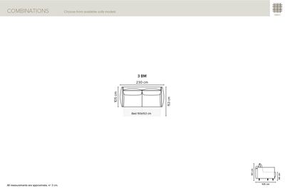 Folding sofa bed Crosetto by Bellus