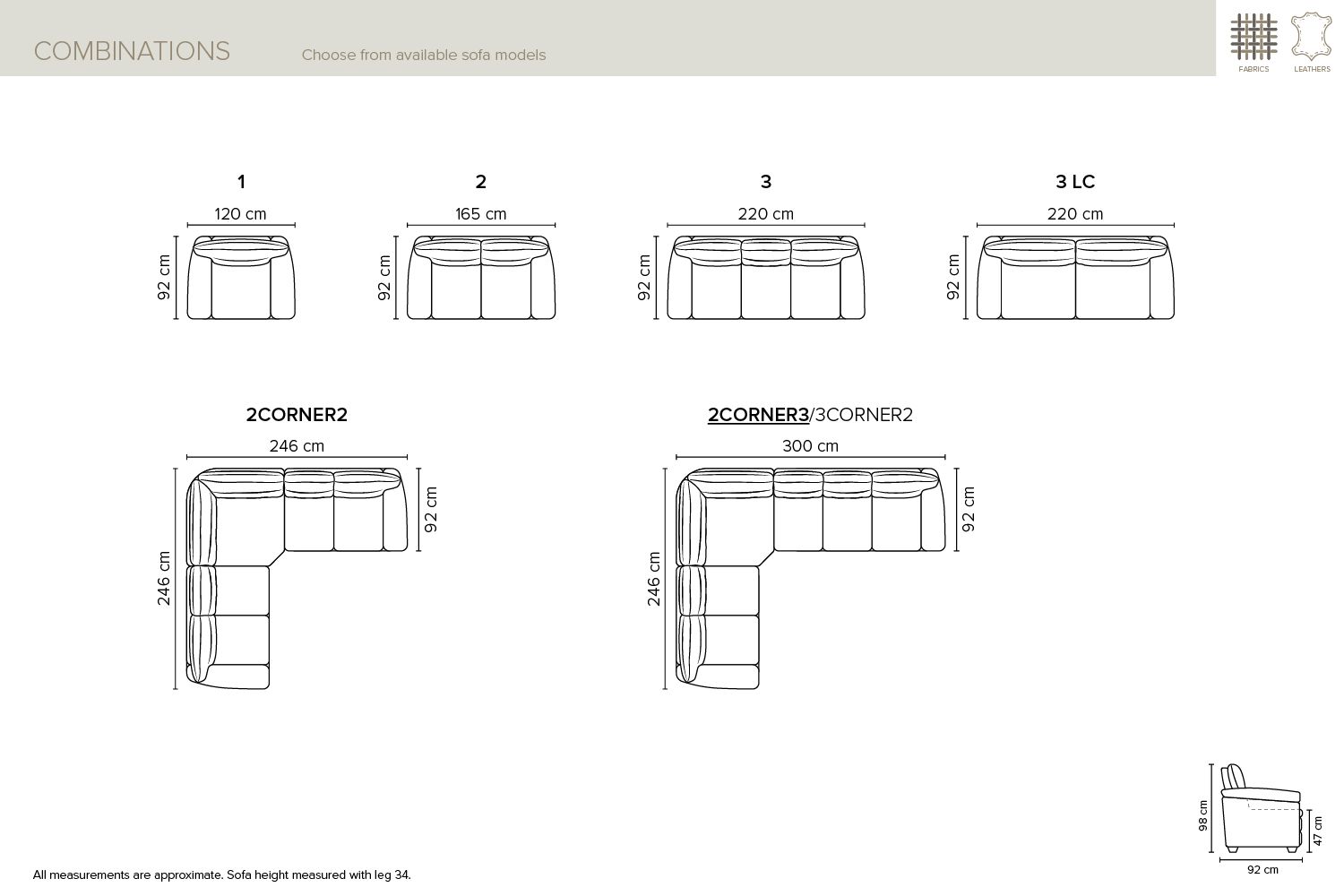 Bellus sofas and corner sofas, Wellington modular sofas. High-quality sofas in Jelgava.