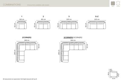 Bellus sofas and corner sofas, Wellington modular sofas. High-quality sofas in Jelgava.