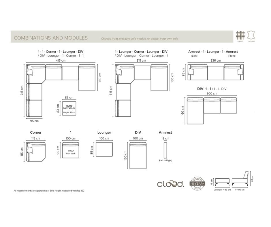 Modular Sofa Invito by Bellus