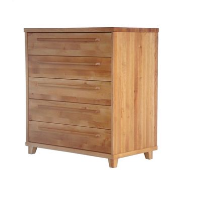 Wooden chest of drawers with 5 drawers 5B ETA made of solid black alder wood. Wooden furniture Manx Mēbeles, Jelgava