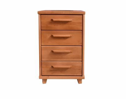 Wooden chest of drawers 4A ETA, solid black alder wood. Various stains. Solid wood furniture Manx Mēbeles Jelgava, Pulkveža