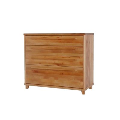 Chest of drawers with 5 drawers made of solid black alder wood. Wooden furniture manufactured in Latvia. Manx Mēbeles store i