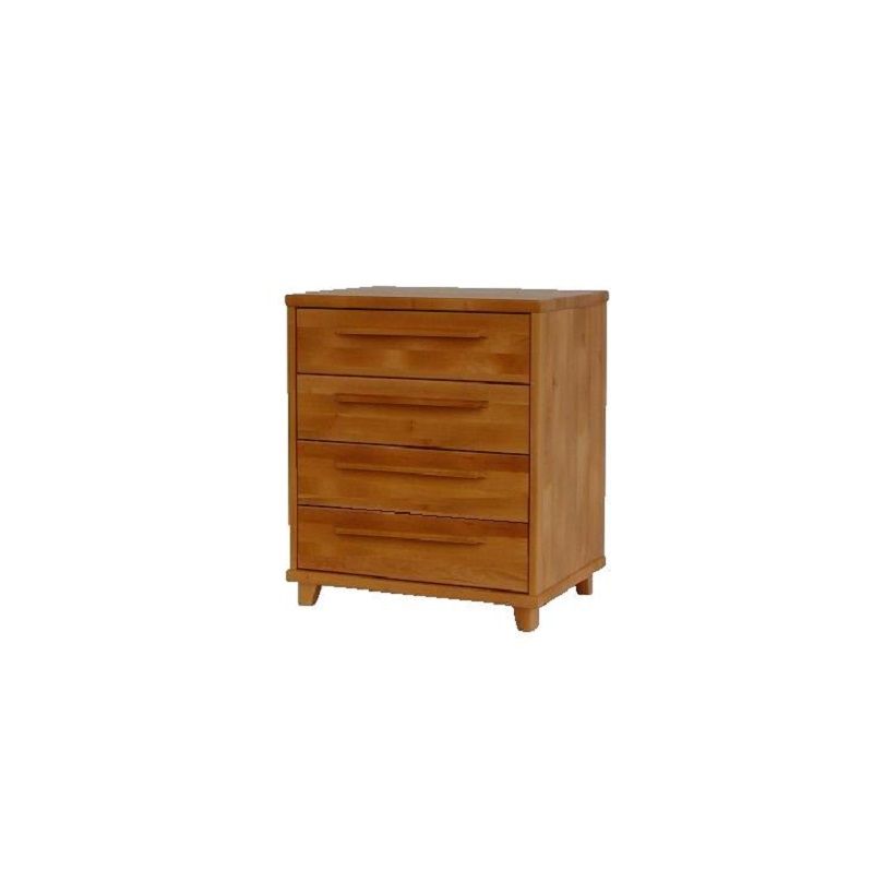 Wooden chest of drawers with 4 drawers, solid black alder wood. Wooden furniture - Manx Mēbeles Jelgava, Pulkveža Brieža 4