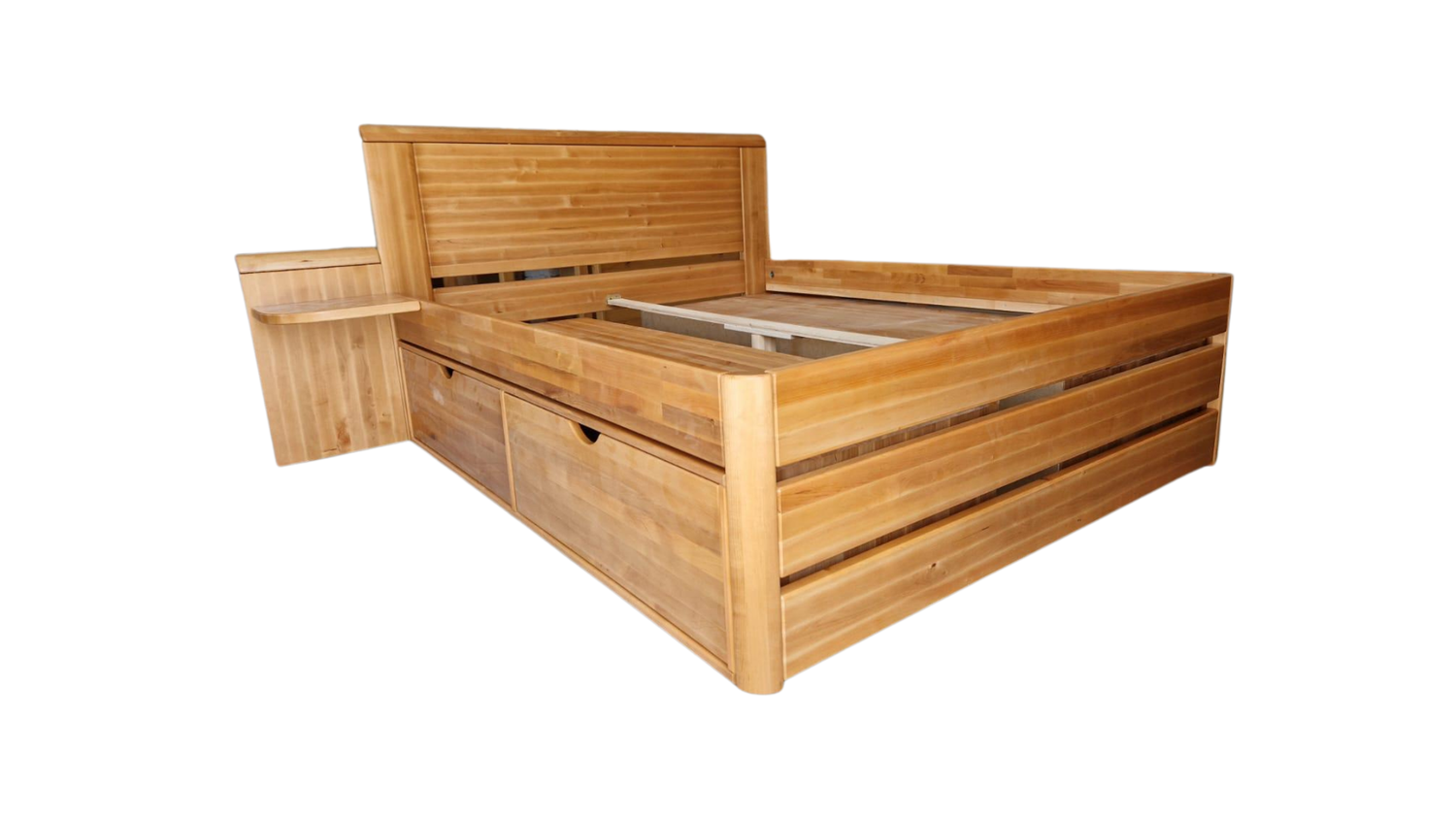 Bed Eco Lux Spec, Solid wood- Black alder