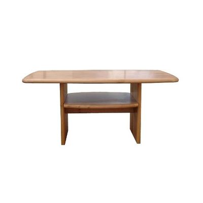 Wooden coffee table with a shelf. Sturdy and stable. Length 120 cm, width 72 cm, height 54 cm. Coffee tables in Jelgava. 