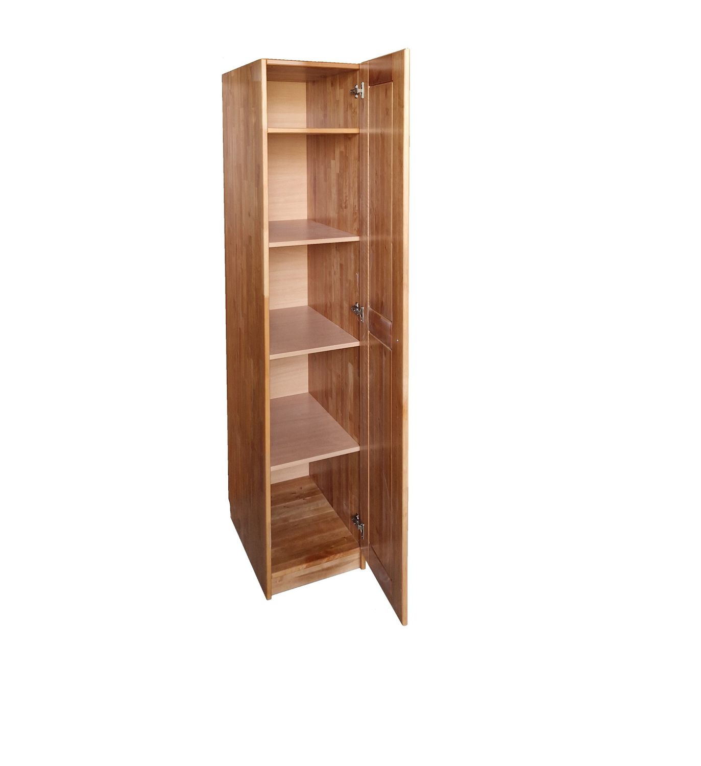 Solid wood 1-door warderobe - Black alder