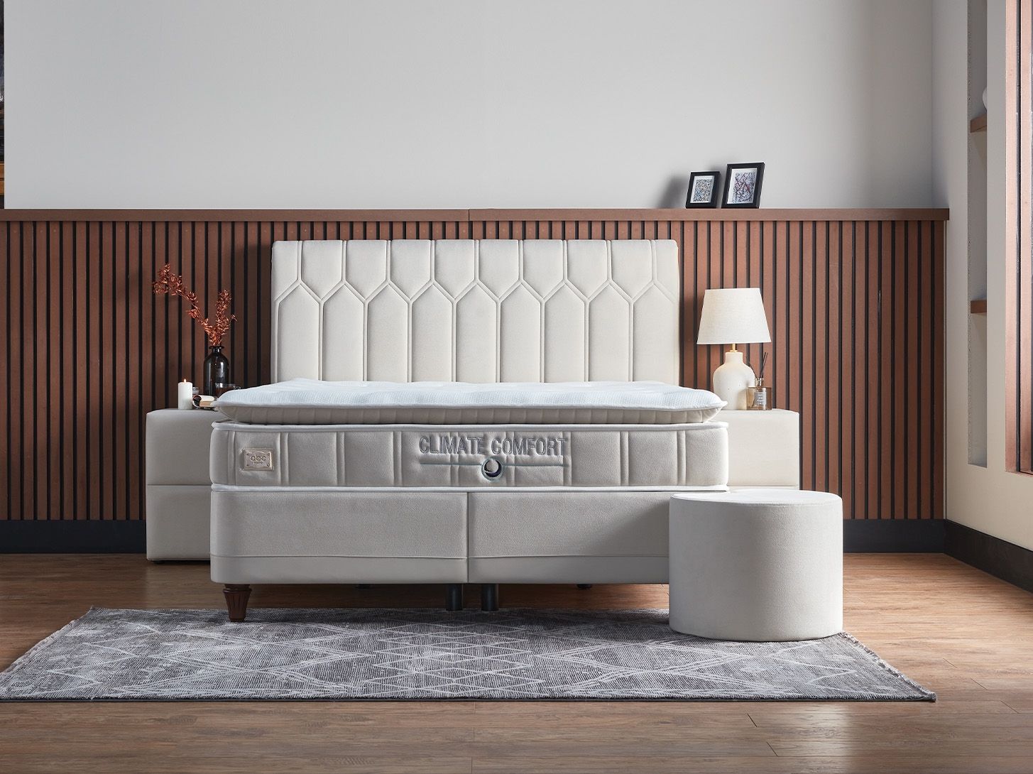 Ottoman bed Climate Comfort + orthopedic mattress, 6 sizes