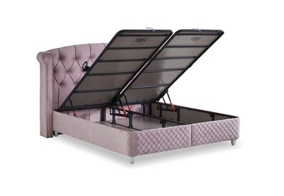 Ottoman bed set Visco Lux pink, 6 sizes