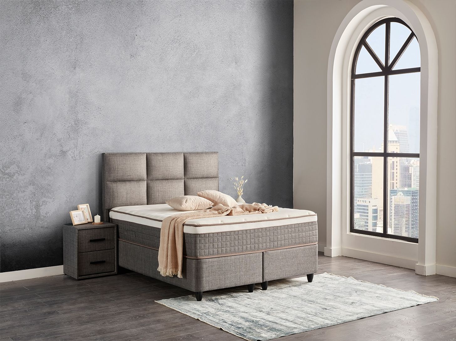 Ottoman bed Relax + orthopedic mattress