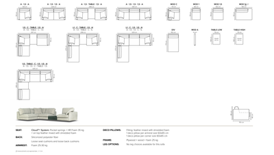 Sofa Amadeus by Bellus, 12 combinations